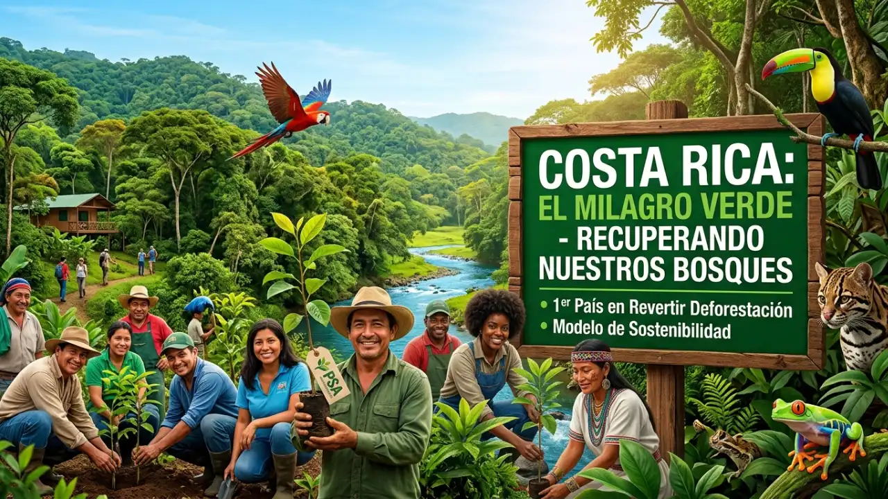 Costa Rica hace historia: El primer país tropical en revertir la deforestación y recuperar sus bosques